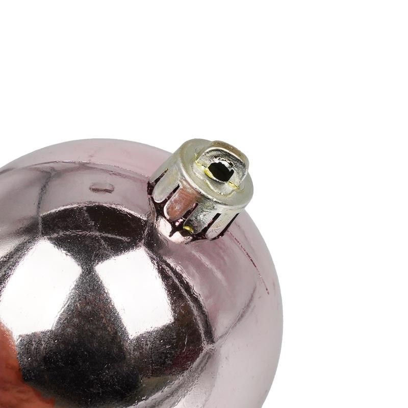 Palle di Natale in Plastica Lucide D.6 cm Confezione da 24 Pz