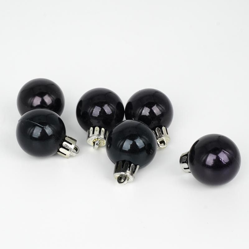 Palle di Natale in Plastica Lucide D.3 cm Confezione da 36 Pz