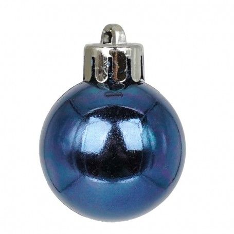 Palle di Natale in Plastica Lucide D.3 cm Confezione da 36 Pz
