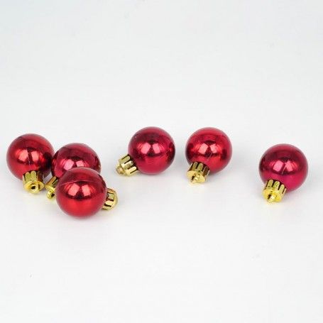 Palle di Natale in Plastica Lucide D.3 cm Confezione da 36 Pz