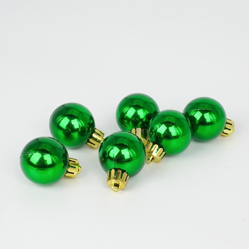 Palle di Natale in Plastica Lucide D.3 cm Confezione da 36 Pz