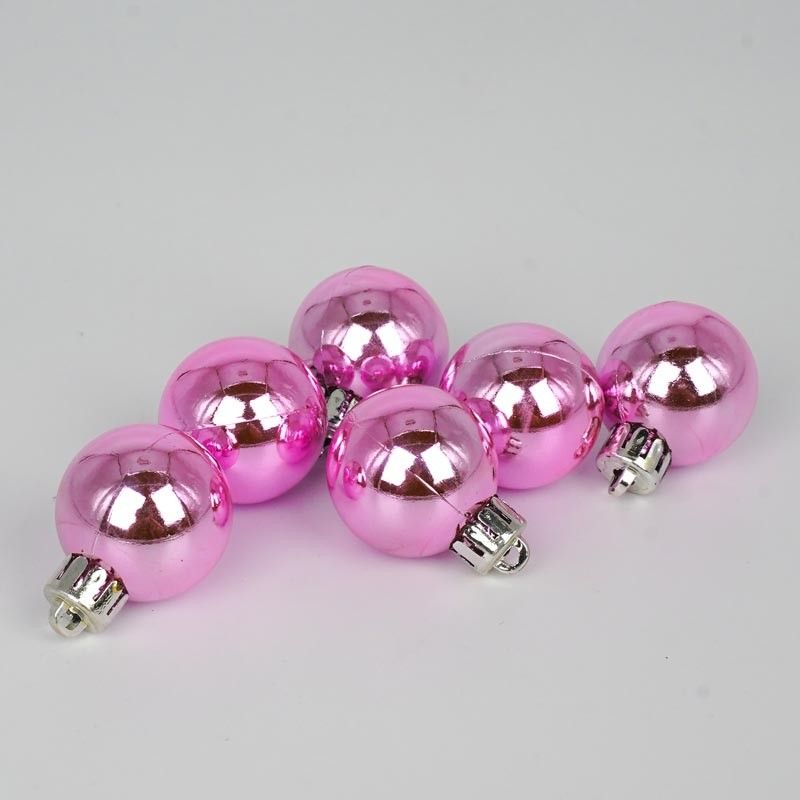 Palle di Natale in Plastica Lucide D.3 cm Confezione da 36 Pz