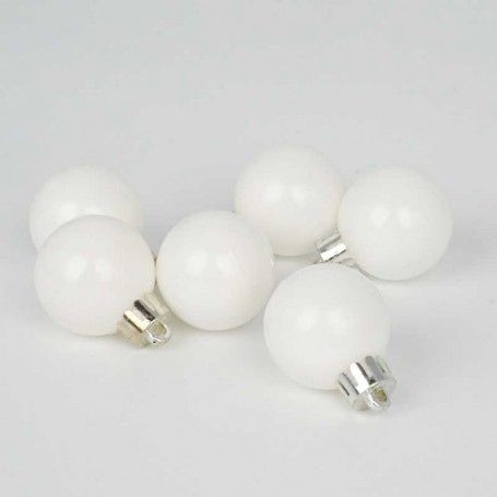 Palle di Natale in Plastica Lucide D.3 cm Confezione da 36 Pz