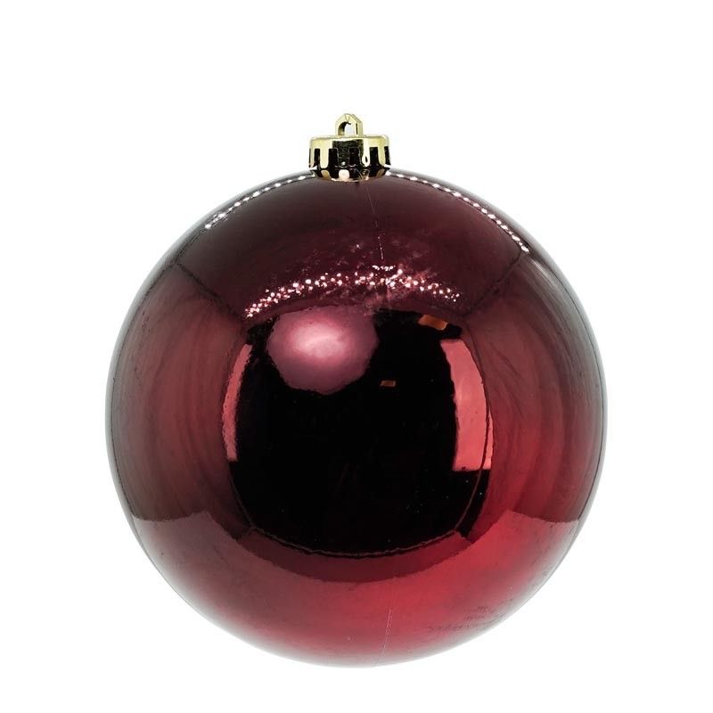 Palle di Natale in Plastica Lucide e Opache D.15 cm Conf. da 4 Pz