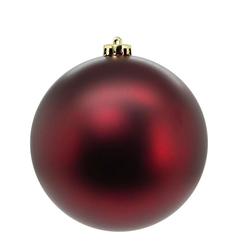 Palle di Natale in Plastica Lucide e Opache D.15 cm Conf. da 4 Pz