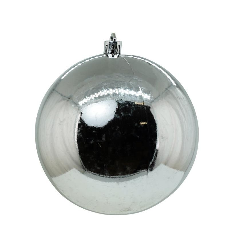 Palle di Natale in Plastica Lucide e Opache D.10 cm Conf. da 4 Pz
