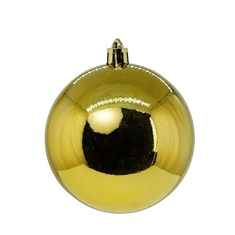 Palle di Natale in Plastica Lucide Opache e Glitterate D.8 cm Conf. da 12 Pz