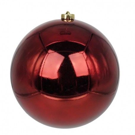 Palla di Natale in Plastica Lucida D.20 cm Conf. da 1 Pz