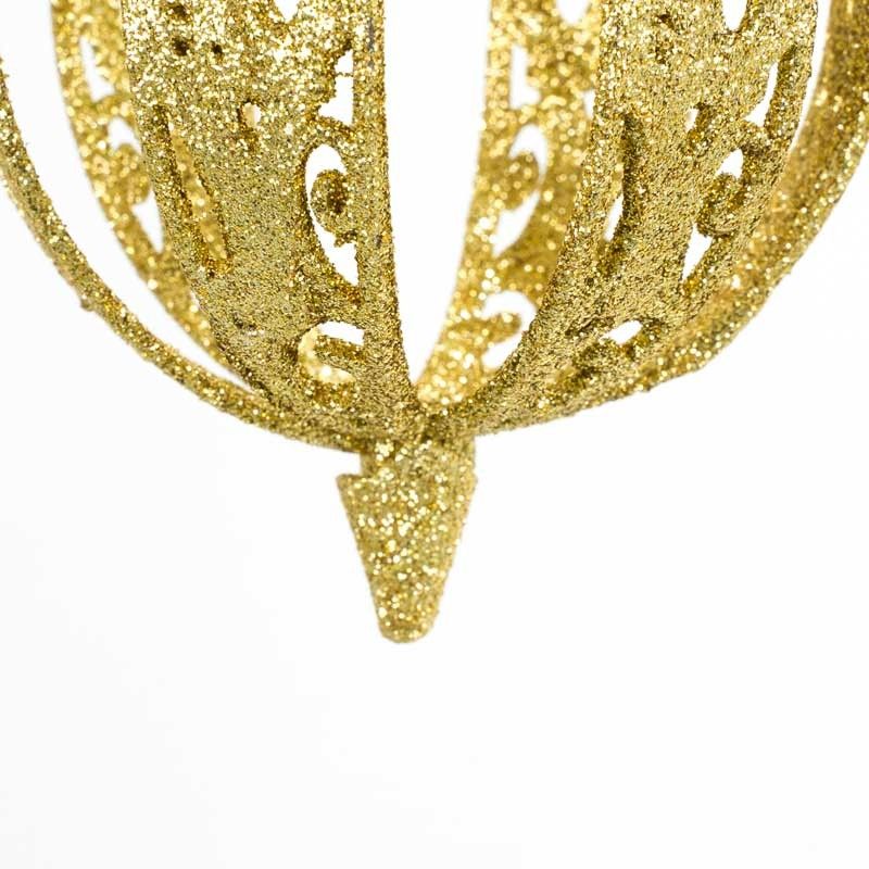 Palle di Natale Glitterate D.10 cm Conf. da 3 Pz