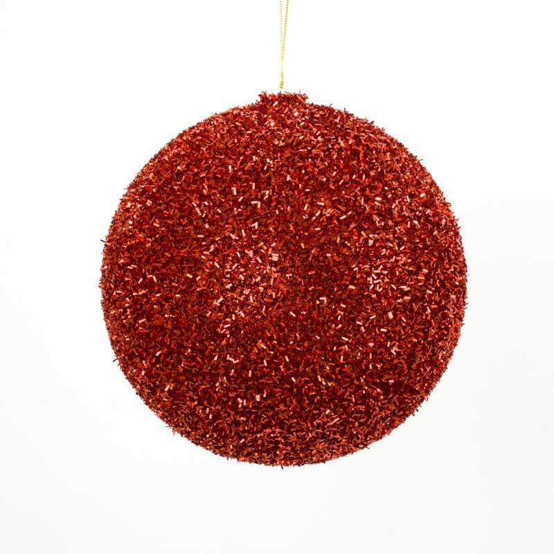 Palla di Natale Glitterata D.20 cm Conf. da 1 Pz