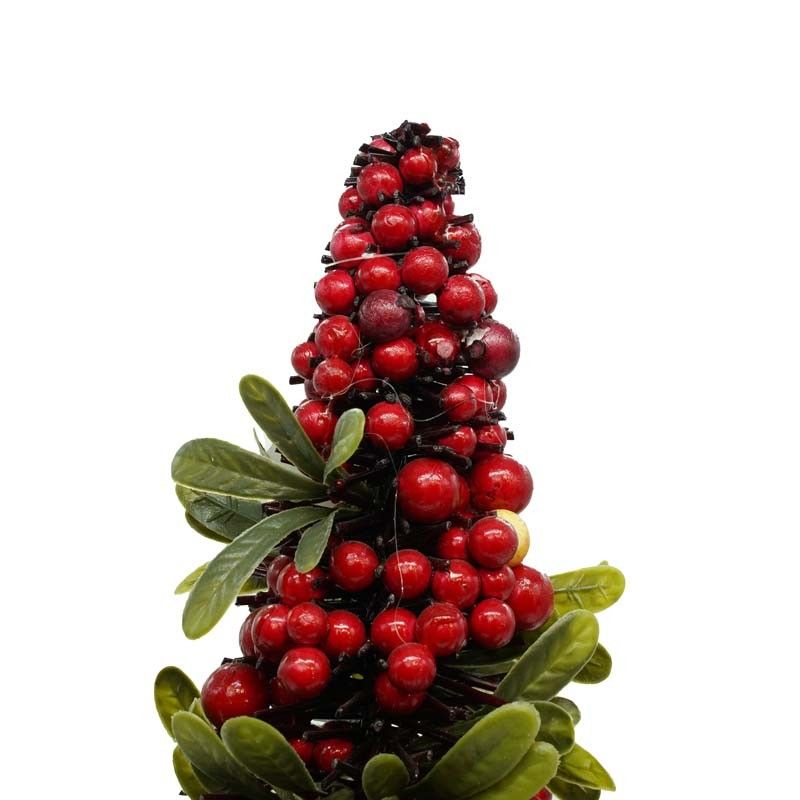 Alberello Natalizio con Bacche 52x20 cm