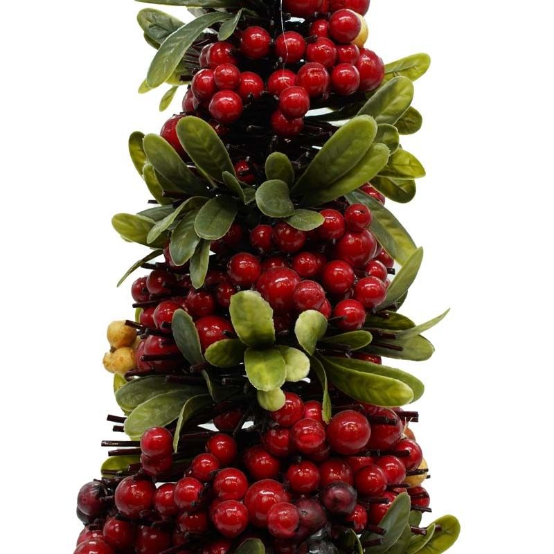Alberello Natalizio con Bacche 52x20 cm