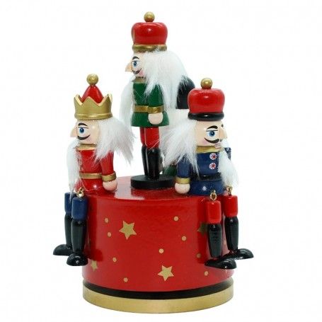 Schiaccianoci Natalizi su Carillon H.20 cm