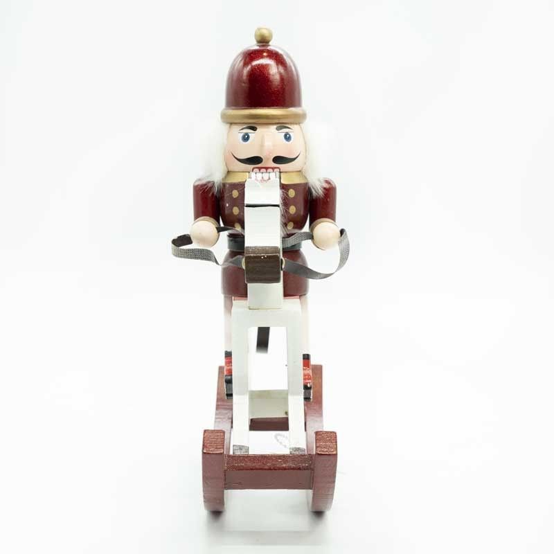 Schiaccianoci Natalizio su Cavallo a Dondolo H.30 cm