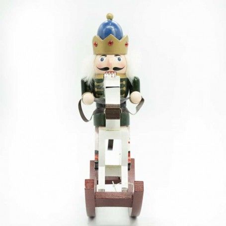 Schiaccianoci Natalizio su Cavallo a Dondolo H.30 cm