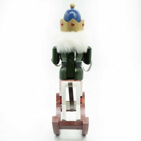 Schiaccianoci Natalizio su Cavallo a Dondolo H.30 cm