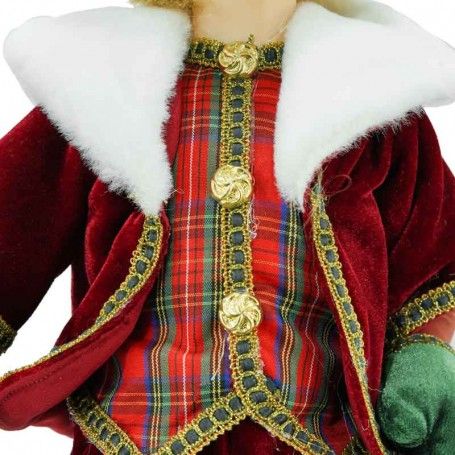 Elfo Natalizio Seduto H.50 cm