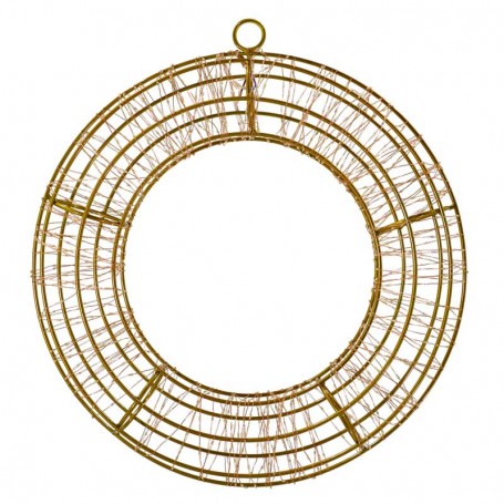 Corona Luminosa in 3D, Color Rame, Ø 45 cm, 960 Micro Led