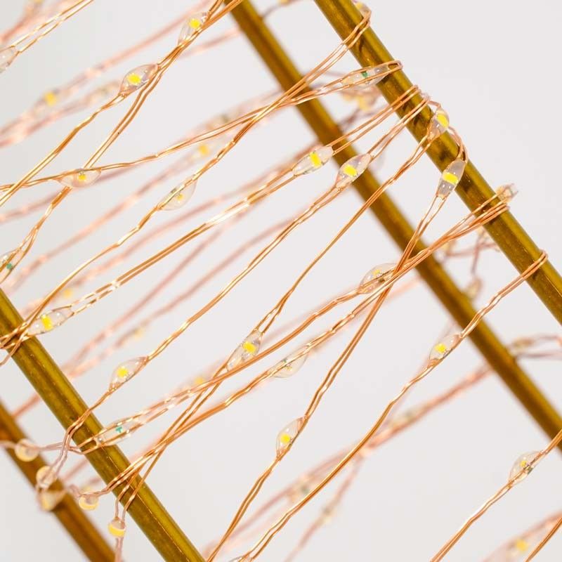 Cuore Luminoso in 3D Color Rame, 50x46.5 cm, 1440 Micro Led