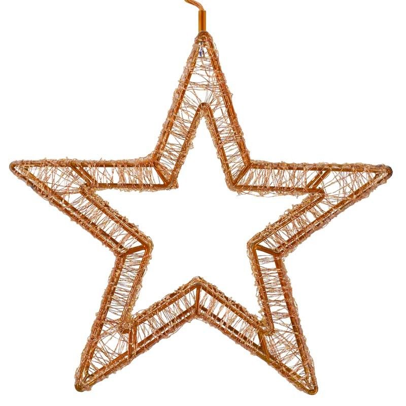 Stella Luminosa in 3D Color Rame, 50x38 cm, 2880 Micro Led