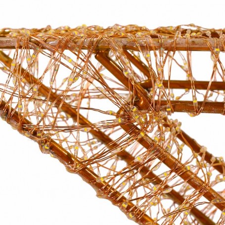 Stella Luminosa in 3D Color Rame, 50x38 cm, 2880 Micro Led