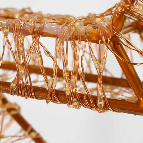 Stella Luminosa in 3D Color Rame, 50x38 cm, 2880 Micro Led