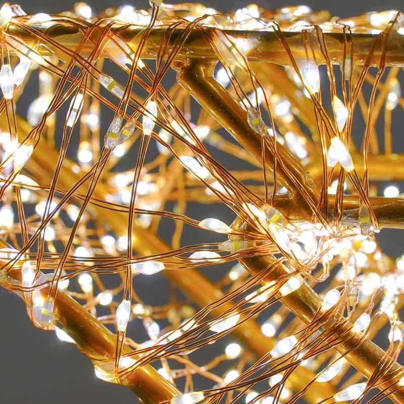 Stella Luminosa in 3D Color Rame, 50x38 cm, 2880 Micro Led