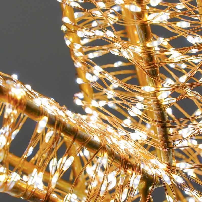 Stella Luminosa in 3D Color Rame, 50x38 cm, 2880 Micro Led