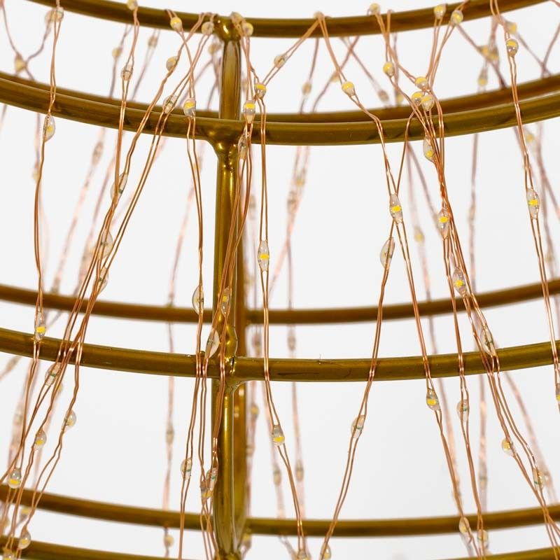 Corona Luminosa in 3D Color Rame, Ø 60 cm, 1800 Micro Led