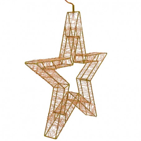 Stella Luminosa in 3D Color Rame, 70x51 cm, 4800 Micro Led