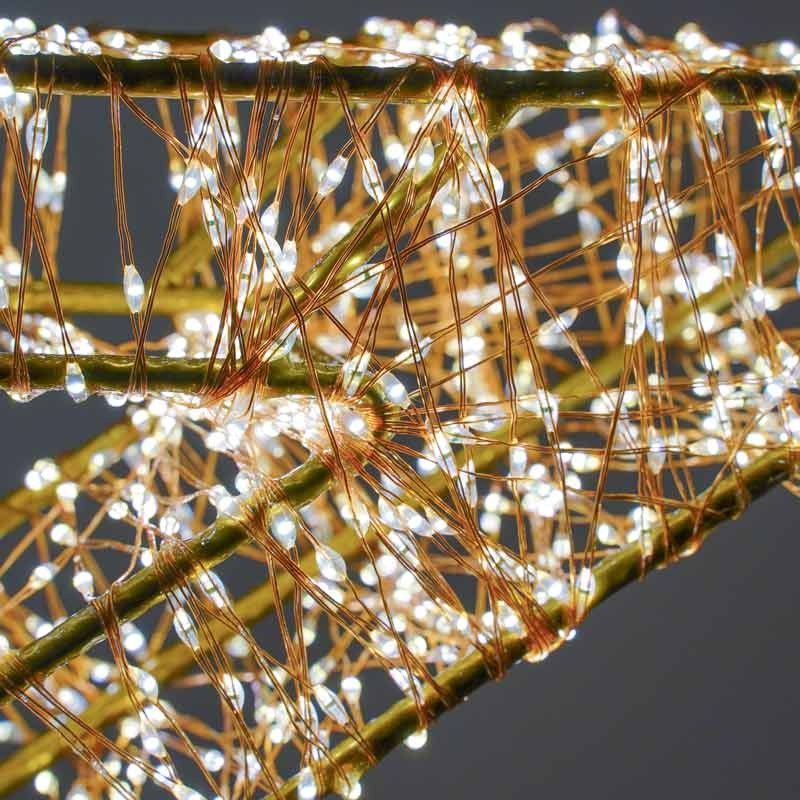 Stella Luminosa in 3D Color Rame, 70x51 cm, 4800 Micro Led