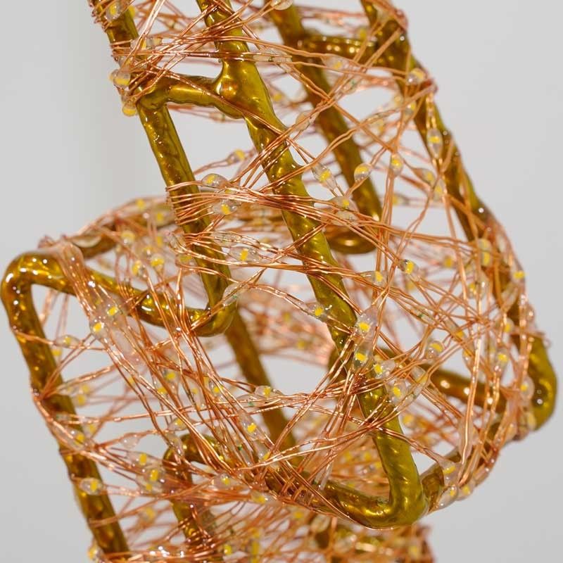 Albero Luminoso in 3D Color Rame, H.70 cm, 3360 Micro Led