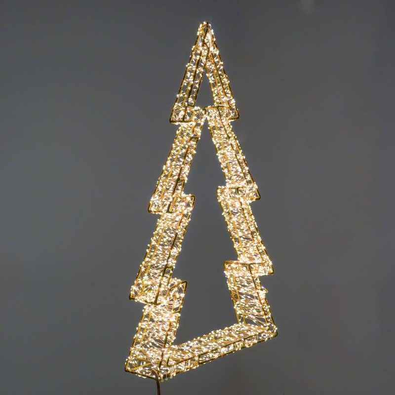 Albero Luminoso in 3D Color Rame, H.70 cm, 3360 Micro Led