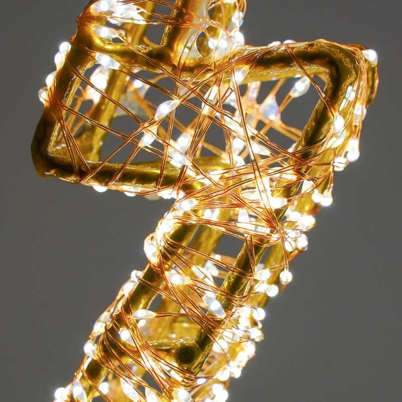 Albero Luminoso in 3D Color Rame, H.70 cm, 3360 Micro Led