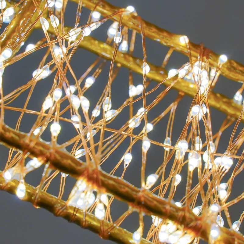 Albero Luminoso in 3D Color Rame, H.70 cm, 3360 Micro Led