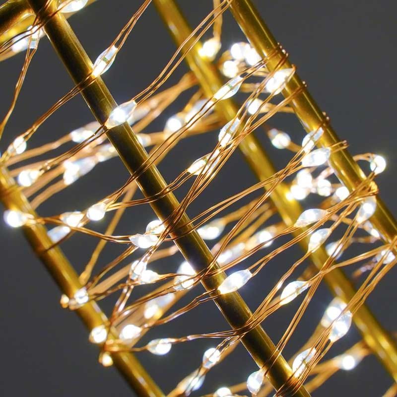 Cuore Luminoso in 3D Color Rame, 50x46.5 cm, 1440 Micro Led