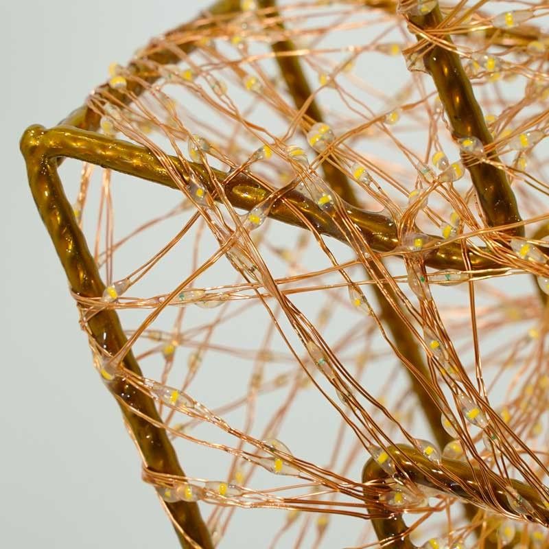 Albero Luminoso in 3D Color Rame, H.120 cm, 7680 Micro Led