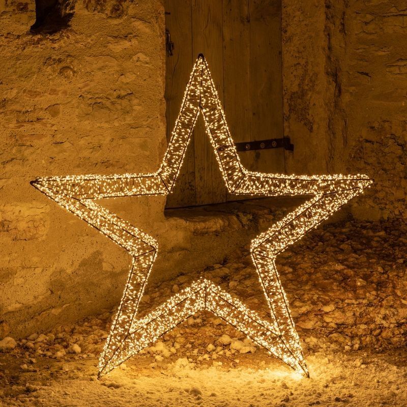 Stella Luminosa in 3D Color Rame, 70x51 cm, 4800 Micro Led