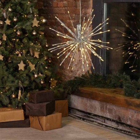 Fiore con Luci Led Bianco Caldo 30 cm con Trasformatore