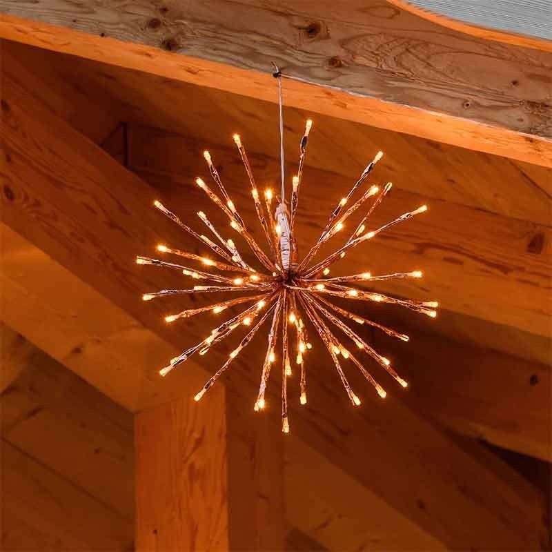 Fiore con Luci Led Bianco Caldo 30 cm con Trasformatore