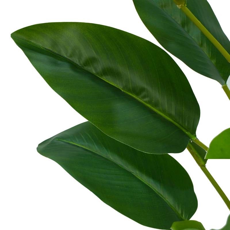 Pianta Strelitzia Artificiale con Vaso Bianco