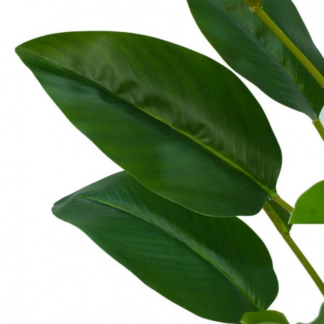 Pianta Strelitzia Artificiale con Vaso Bianco