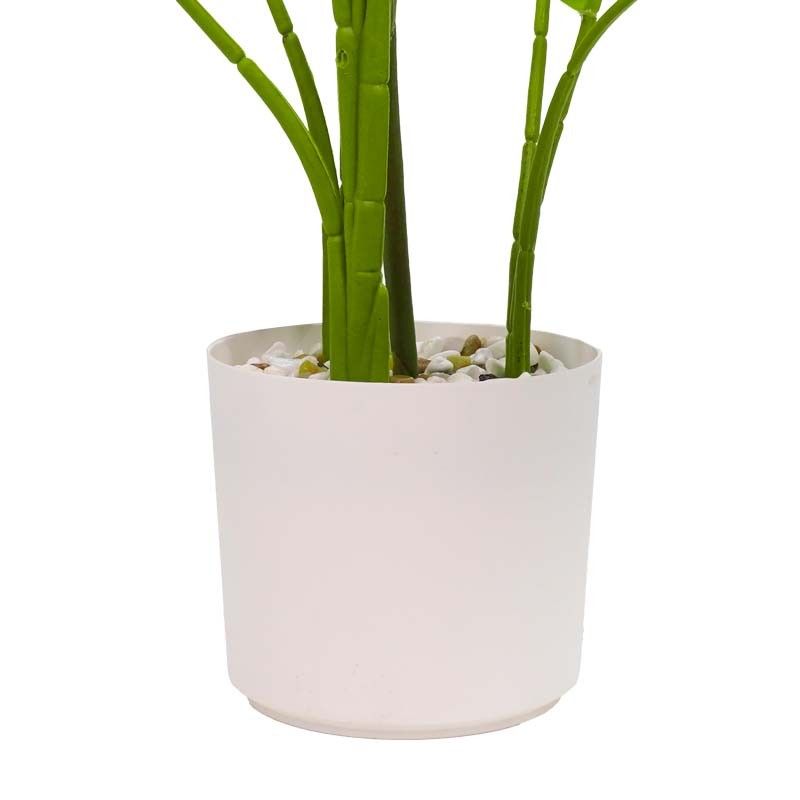 Pianta Strelitzia Artificiale con Vaso Bianco
