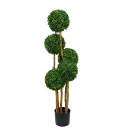 Pianta Bosso Artificiale con Tronchi in Legno