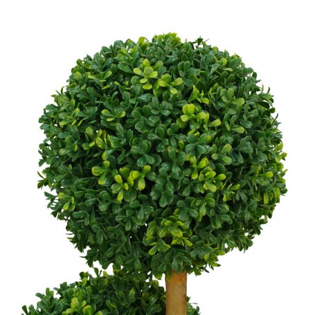 Pianta Bosso Artificiale con Tronchi in Legno