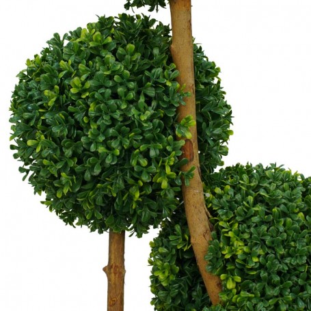 Pianta Bosso Artificiale con Tronchi in Legno