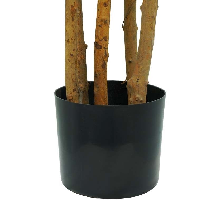 Pianta Bosso Artificiale con Tronchi in Legno