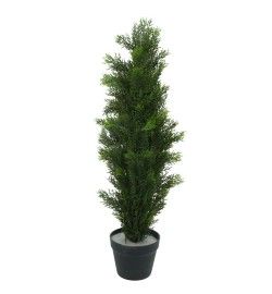 Pianta Cipresso Artificiale con Vaso Nero