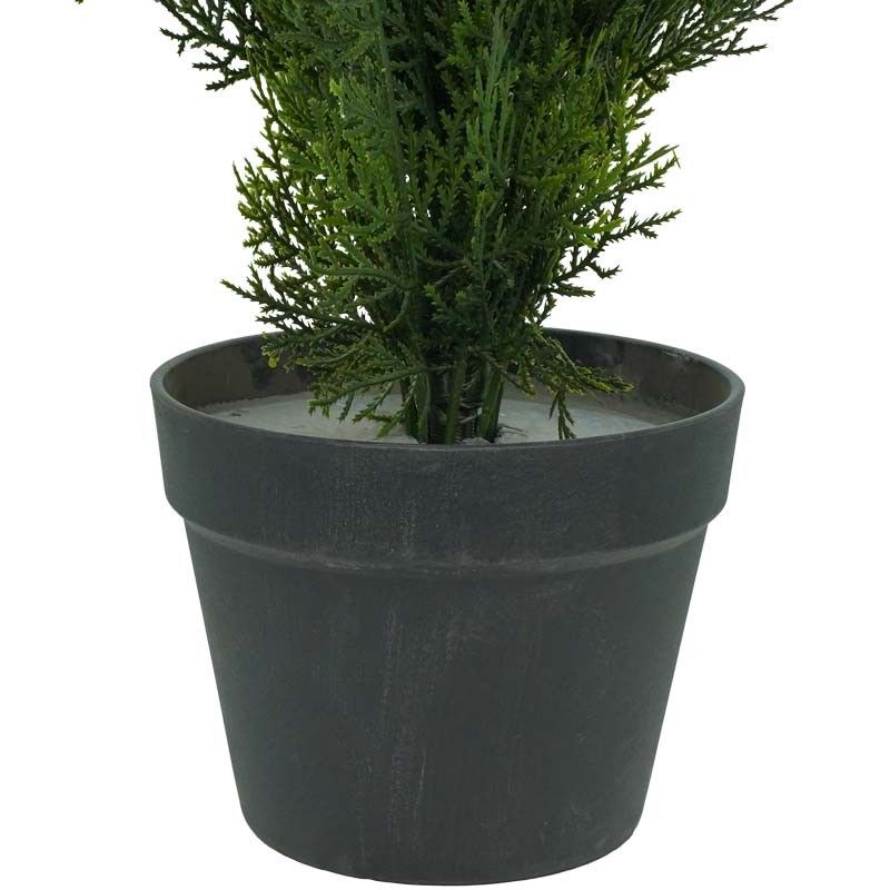 Pianta Cipresso Artificiale con Vaso Nero