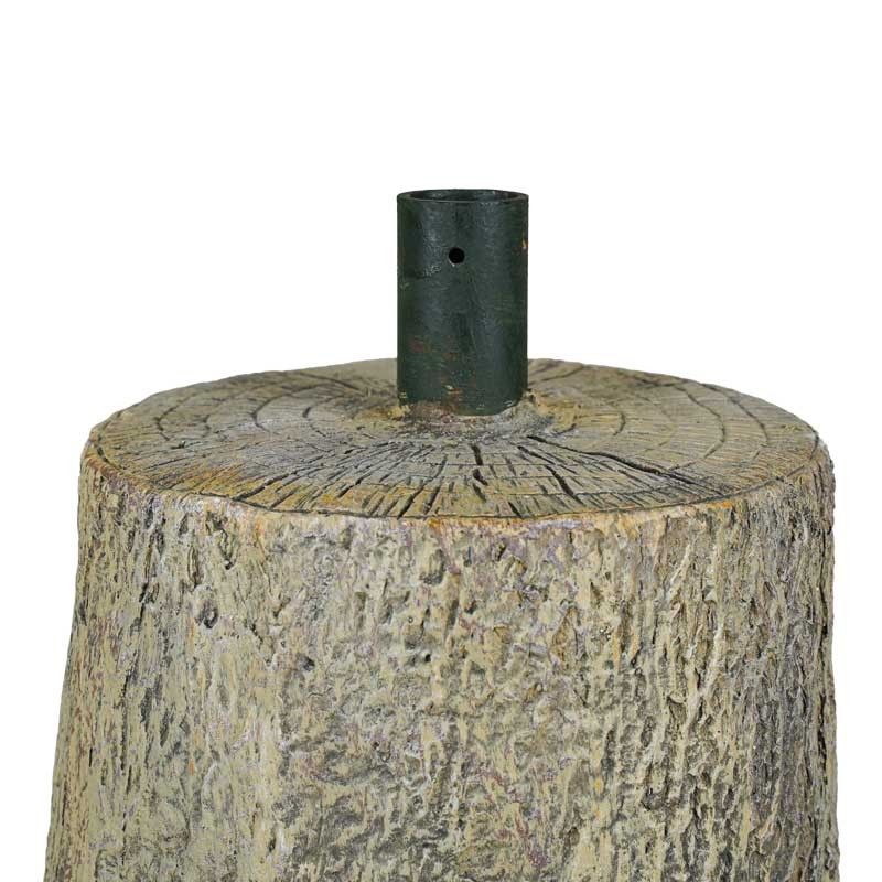Base Tronco per Albero di Natale in Cemento Effetto Legno